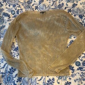 J Crew Gold Shimmer Top